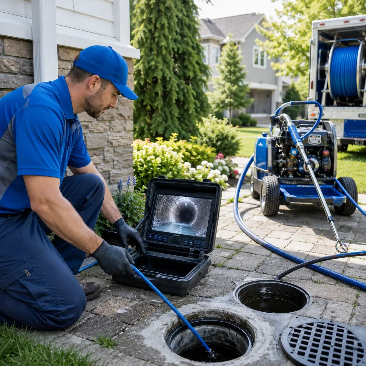 Outdoor drain cleaning professionals serving Crockett, TX